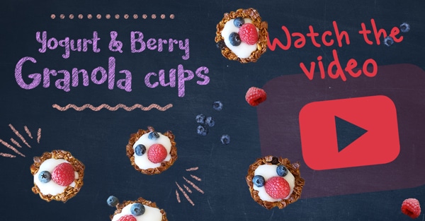 Yogurt & Berry Granola Cups Recipe Video