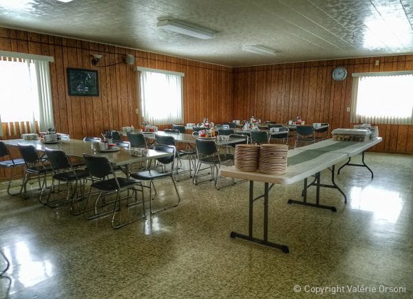Hutterite colony dining room
