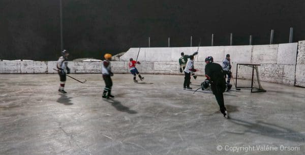 Hutterite hockey game