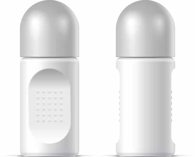 Realistic White Cosmetics bottle can Spray, Deodorant, Air Freshener. Vector illustration