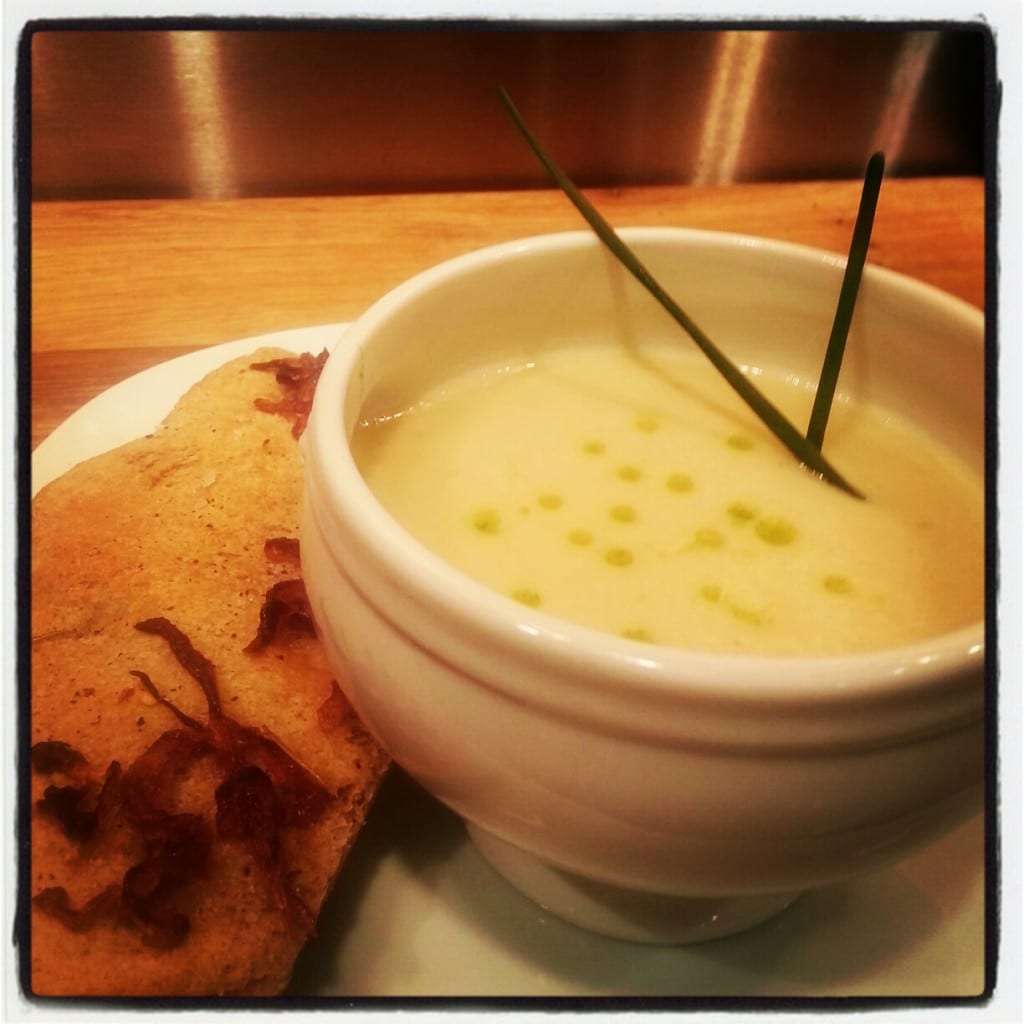 bisque artichaud + focaccia