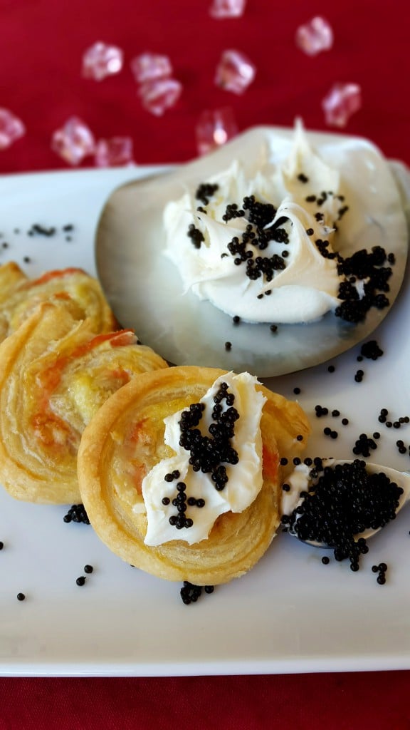 Salmon Puff Pastry with Caviar