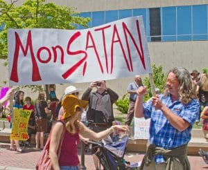 Monsanto MonSATAN Sign