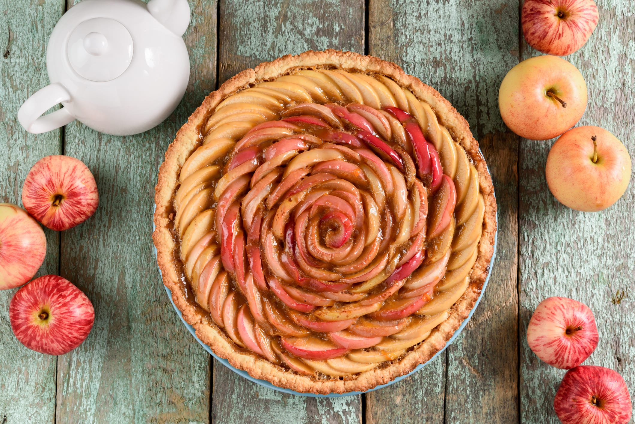 tarte pomme rouge